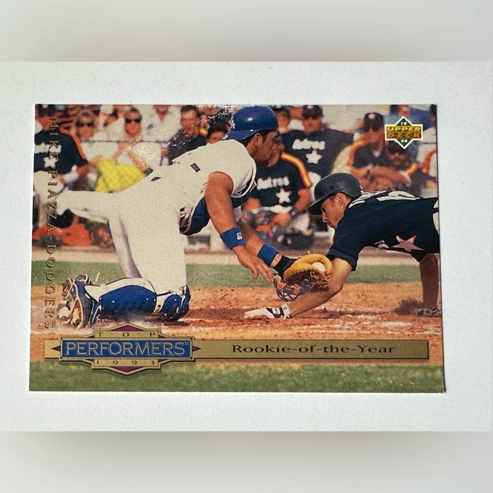 Mike Piazza Performers Rookie of the Year Baseball Trading Card